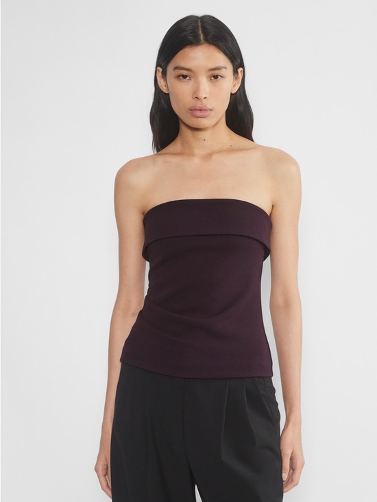 Babaton Tops - Babaton by Aritzia FigureKnit Eyecatcher Structured Crepe Tube Top size Medium
